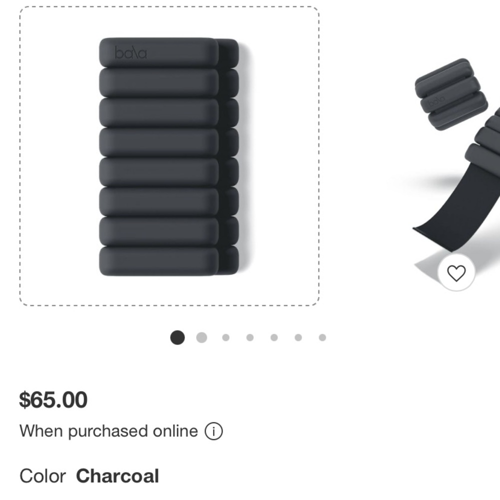 Bala band Bangles - Charcoal grey - LIKE NEW